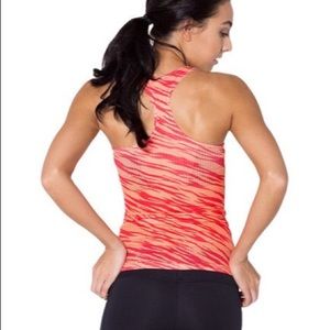 BlackMilk Apricot Zebra Combat Top